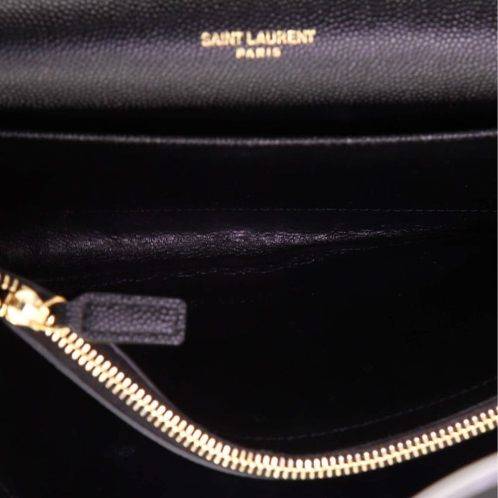 Saint Laurent Uptown Crossbody Bag Leather Mini Black - Picture 6 of 9